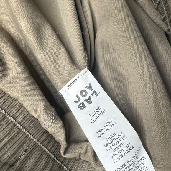 JoyLab Double Layer Run Skort Large Taupe Flowy Mid Rise Stretch Athletic Shorts - Picture 4 of 8